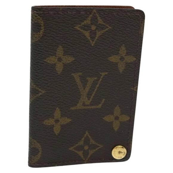 LOUIS VUITTON Monogram Porte Cartes Credit Pression Case M60937 LV Auth ar13218 - Picture 1 of 16